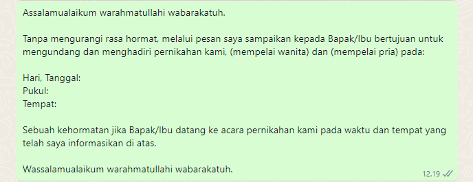 Cara Mengirim Undangan Digital yang Sopan Lewat WhatsApp