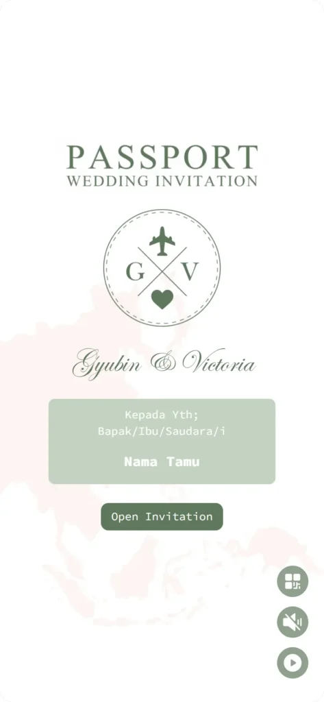 Contoh Desain Undangan Pernikahan Aesthetic Unik Wedding
Passport