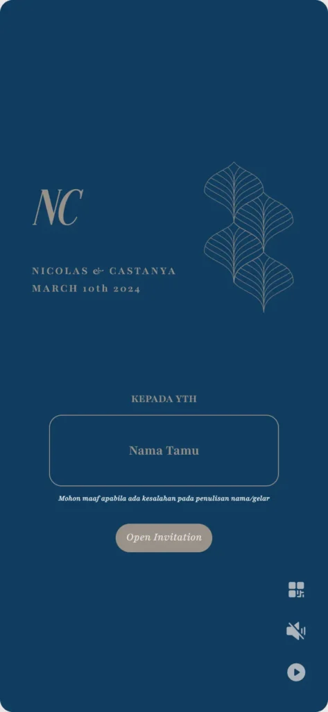 Desain Undangan Pernikahan Simple
Minimalis