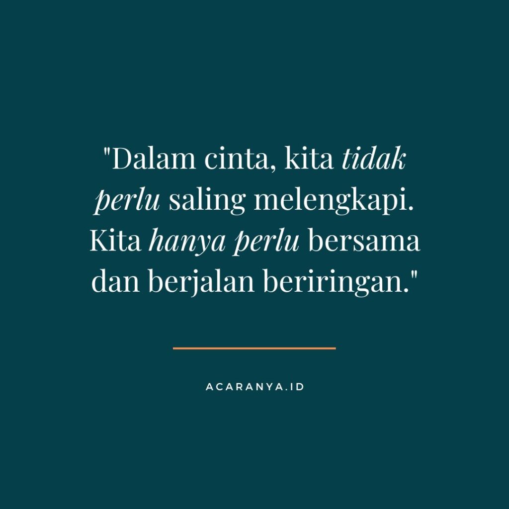 Contoh Quotes Sastra Singkat untuk Pernikahan