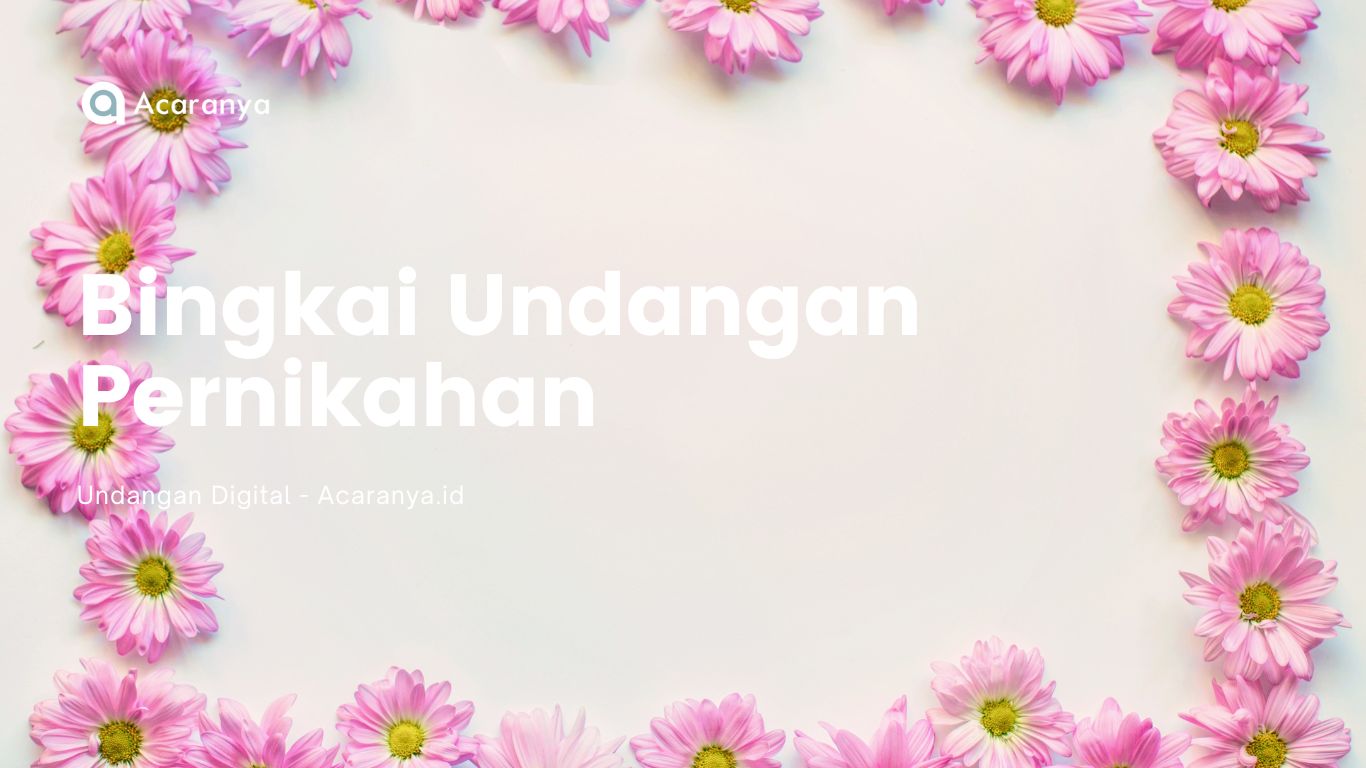 Bingkai Undangan Pernikahan