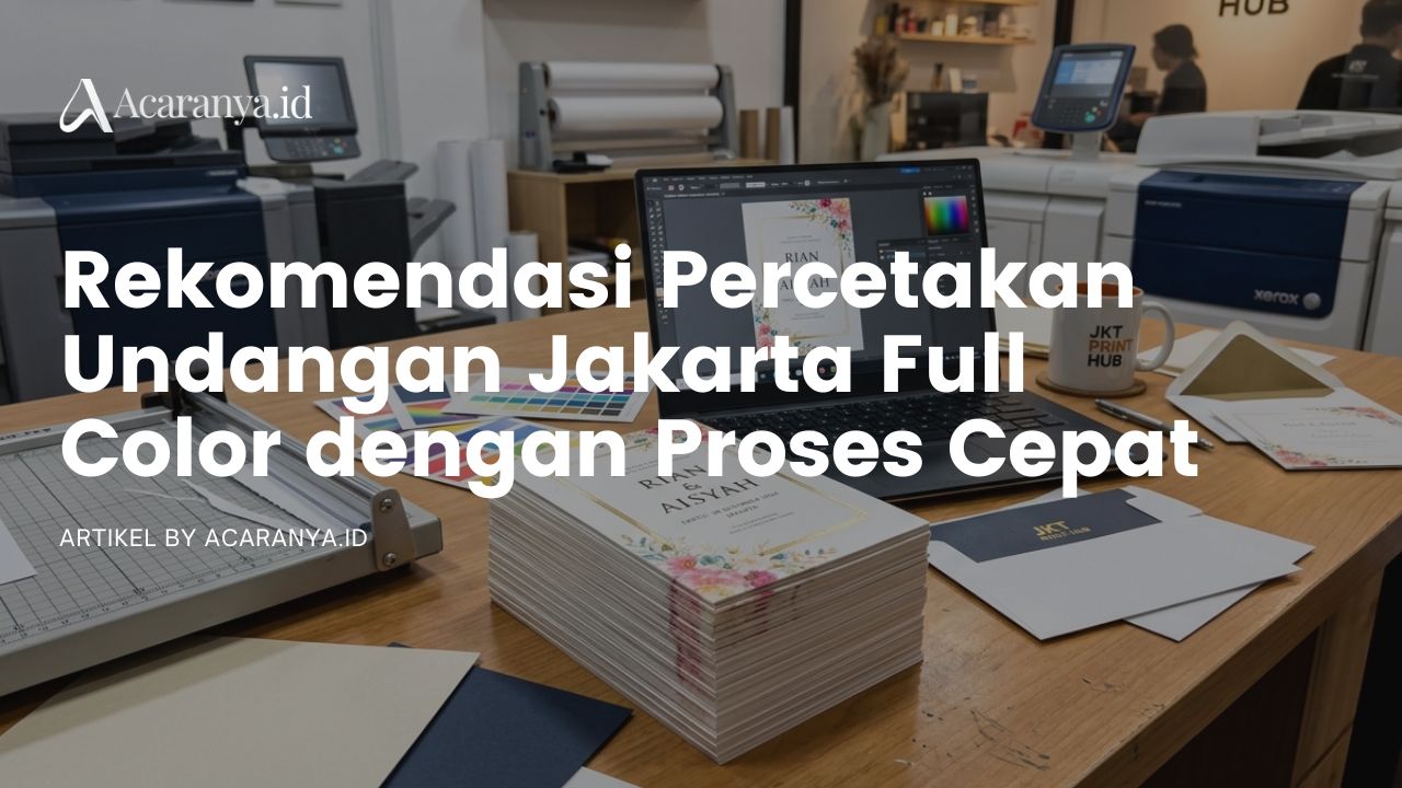 Rekomendasi Percetakan Undangan Jakarta Full Color dengan Proses Cepat