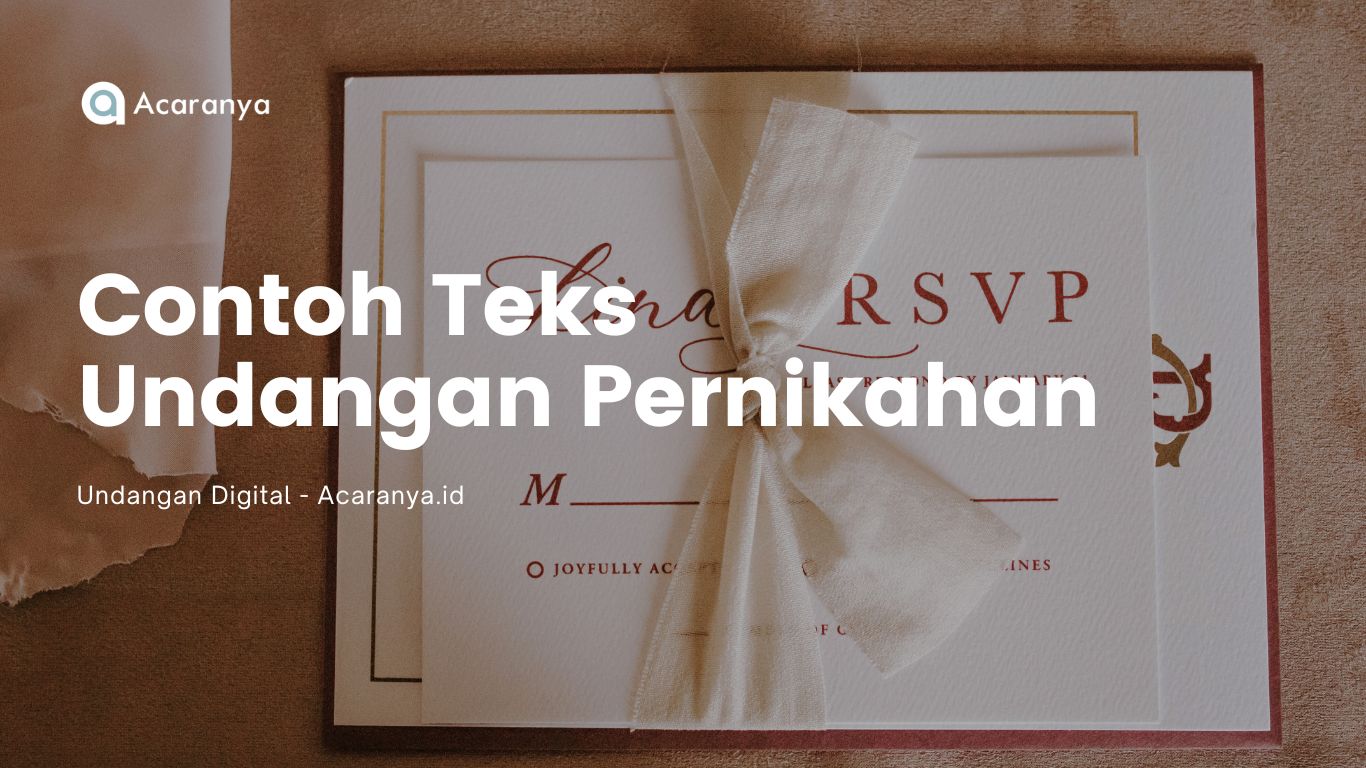 7 Contoh Teks Undangan Pernikahan Menarik