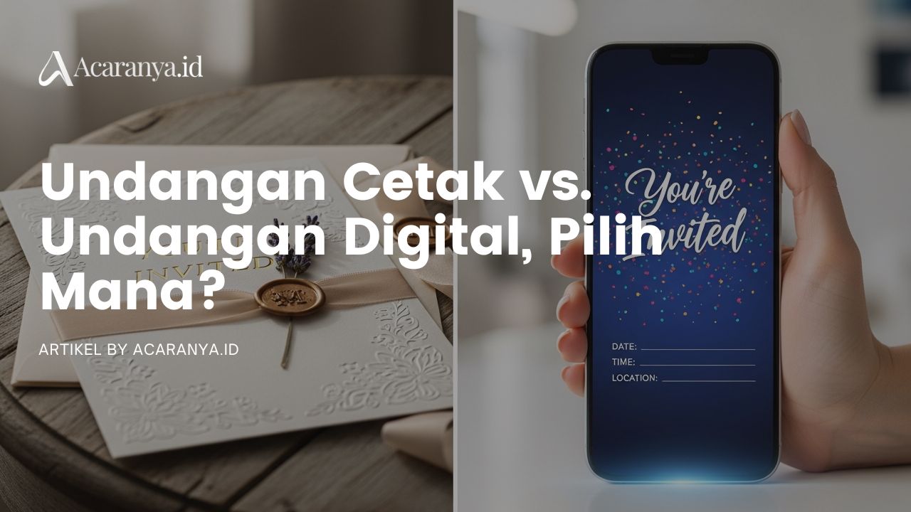 Perbandingan Cetak Undangan vs. Undangan Digital, Pilih Mana?