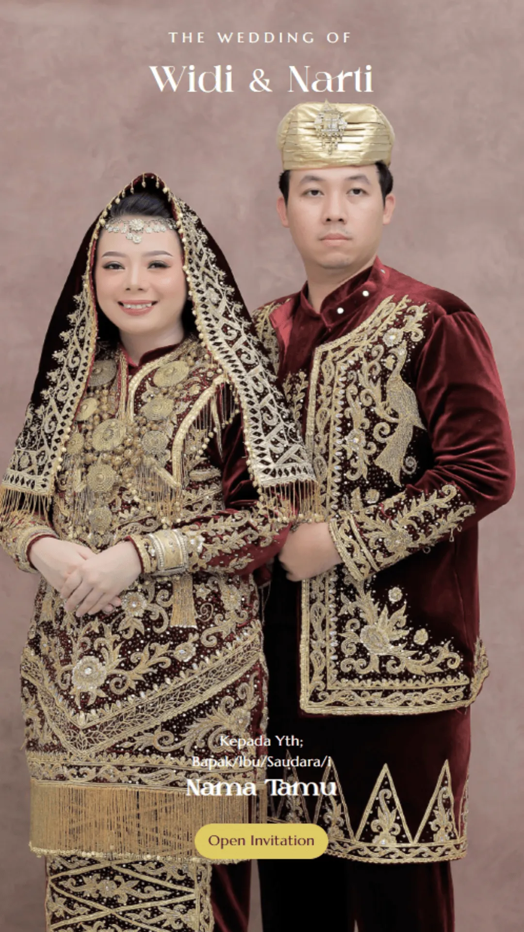 Desain Undangan Pernikahan Modern