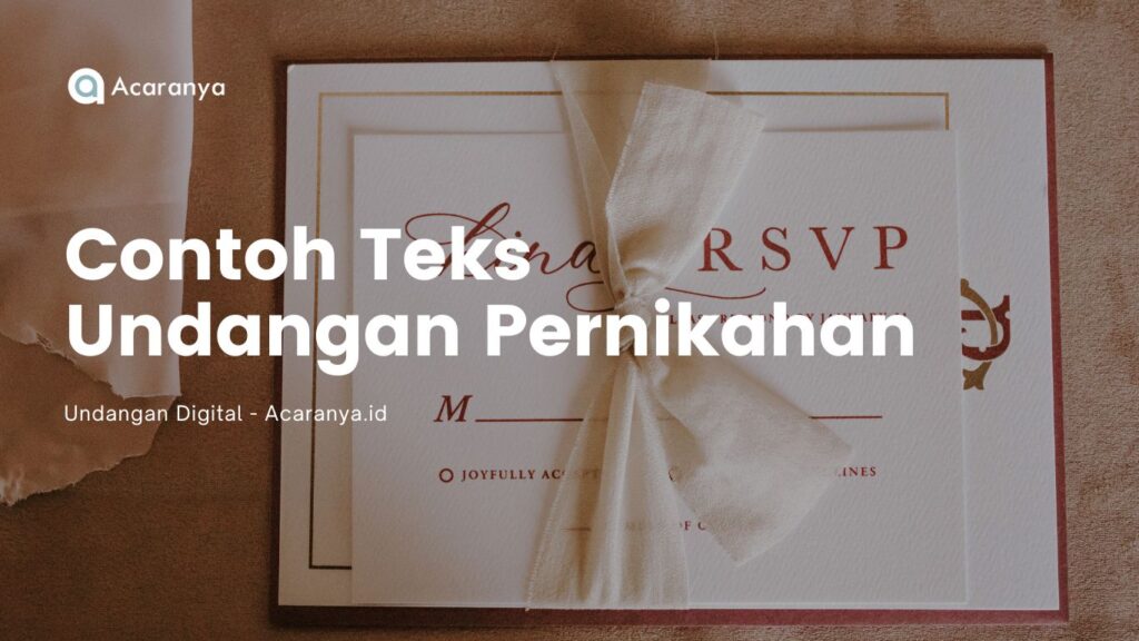 contoh teks undangan pernikahan menarik