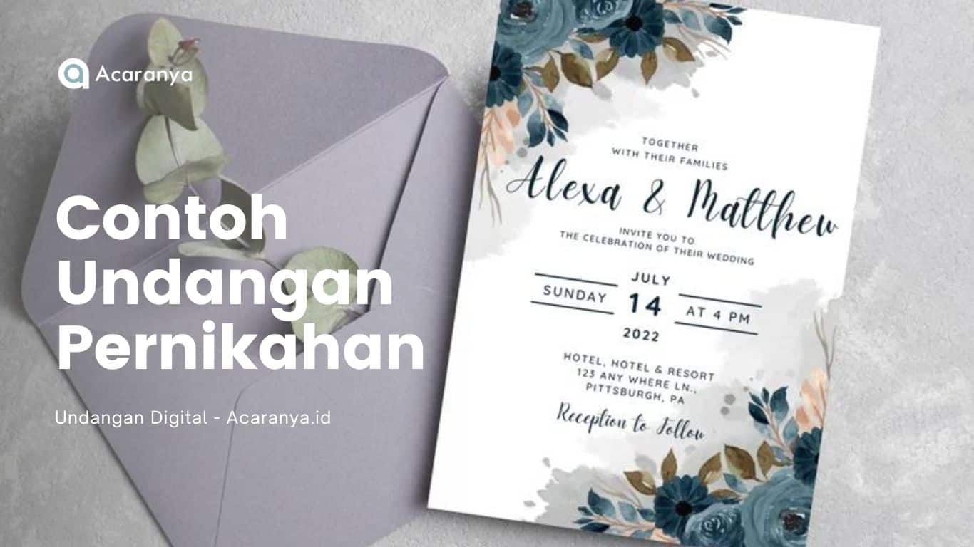 10 Contoh Undangan Pernikahan Desain Simple Hingga Mewah