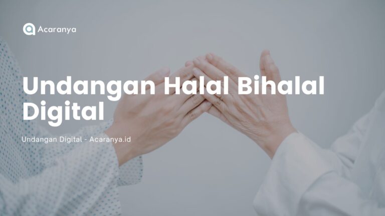 Undangan halal bihalal digital