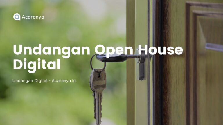 undangan open house idul fitri digital