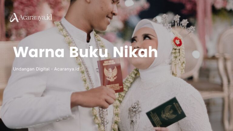 Warna Buku Nikah