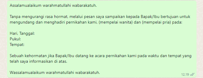 kata kata undangan lewat wa tanpa mengurangi rasa hormat