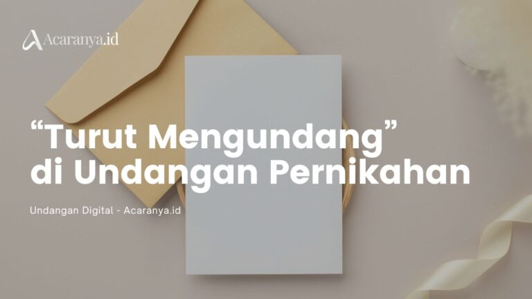 contoh turut mengundang di undangan pernikahan