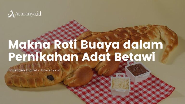 Inilah Makna Roti Buaya dalam Budaya Pernikahan Adat Betawi