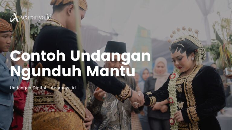 contoh undangan ngunduh mantu