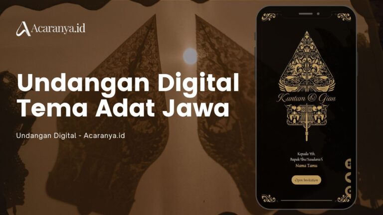 Tema Undangan Pernikahan Digital Adat Jawa