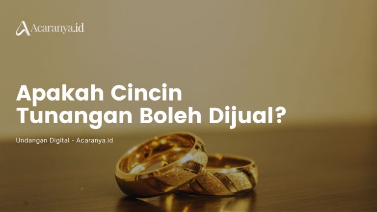 Apakah Cincin Tunangan Boleh Dijual? Ini Penjelasan Menurut Islam