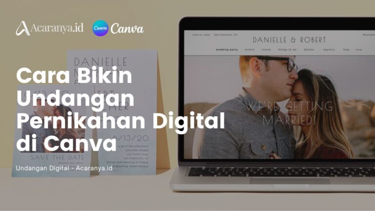 cara bikin undangan pernikahan digital di canva