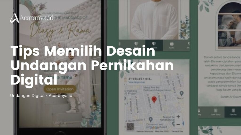 tips memilih desain undangan pernikahan digital