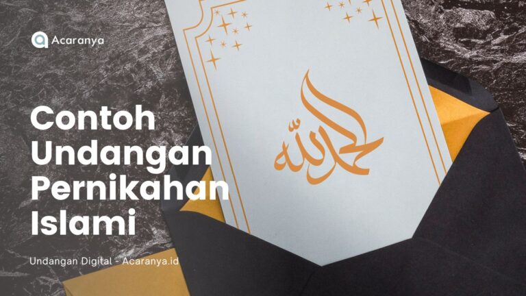 5 Contoh Undangan Pernikahan Islami Unik dan Menarik 6 contoh undangan pernikahan islami