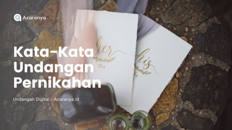 Kata-Kata Undangan Pernikahan 10 kata kata undangan pernikahan