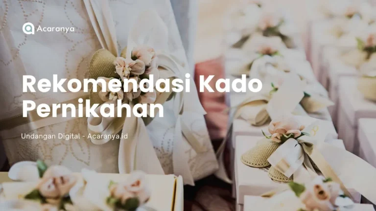 20 Rekomendasi Kado Pernikahan Unik dan Berkesan untuk Teman 5 Rekomendasi Kado Pernikahan