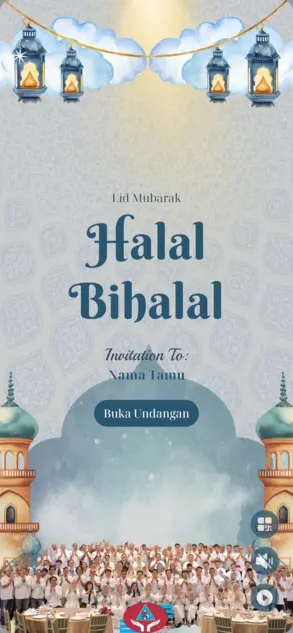 Desain website undangan halal bihalal online digital 1