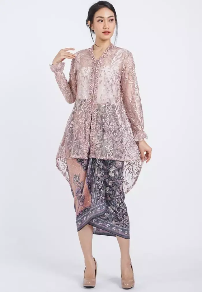 Kebaya Simple Minimalis Modern Brokat