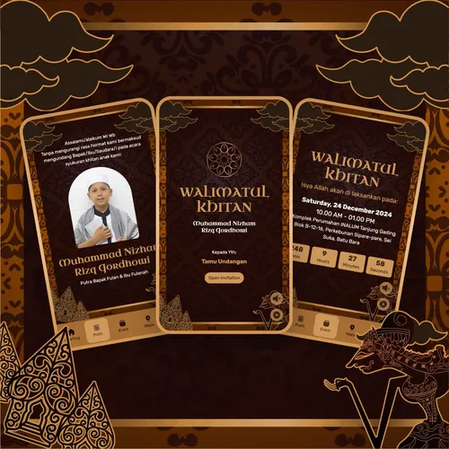 Jasa Undangan Khitan Digital Profesional 3 tema undangan walimatul khitan digital