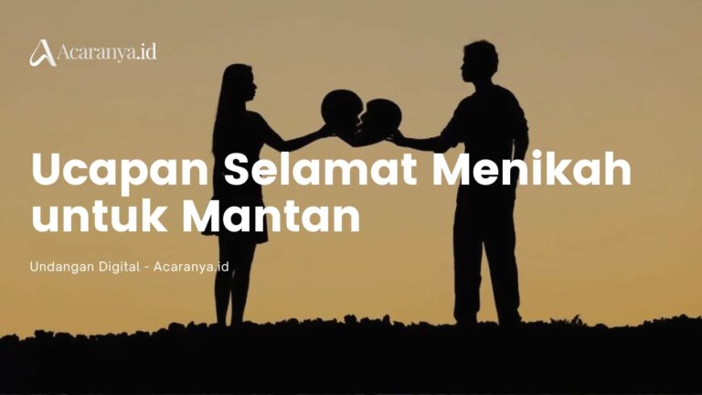20 Ucapan Selamat Menikah untuk Mantan, Move on YA! 9 20 Ucapan Selamat Menikah untuk Mantan, Move on YA!