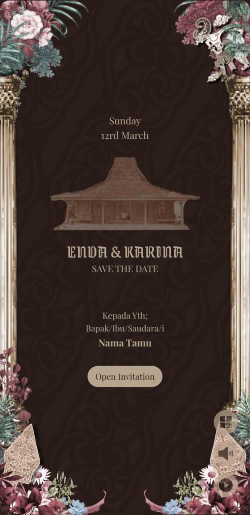20 Contoh Tema Undangan Digital Tanpa Foto 16 Aesthetic Java