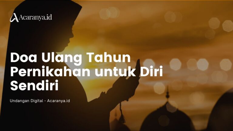 Ini 10 Doa Ulang Tahun Pernikahan untuk Diri Sendiri 10 Doa Ulang Tahun Pernikahan untuk Diri Sendiri