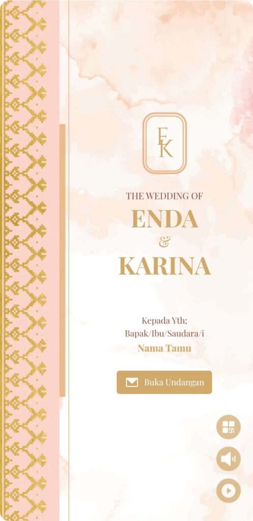 20 Contoh Tema Undangan Digital Tanpa Foto 21 Ethnic Pattern