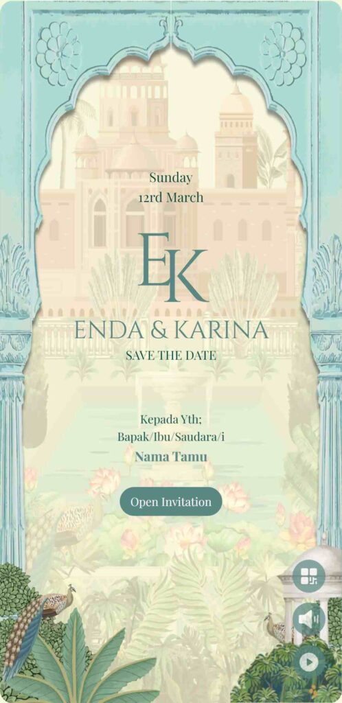 20 Contoh Tema Undangan Digital Tanpa Foto 18 Sundar Bageecha