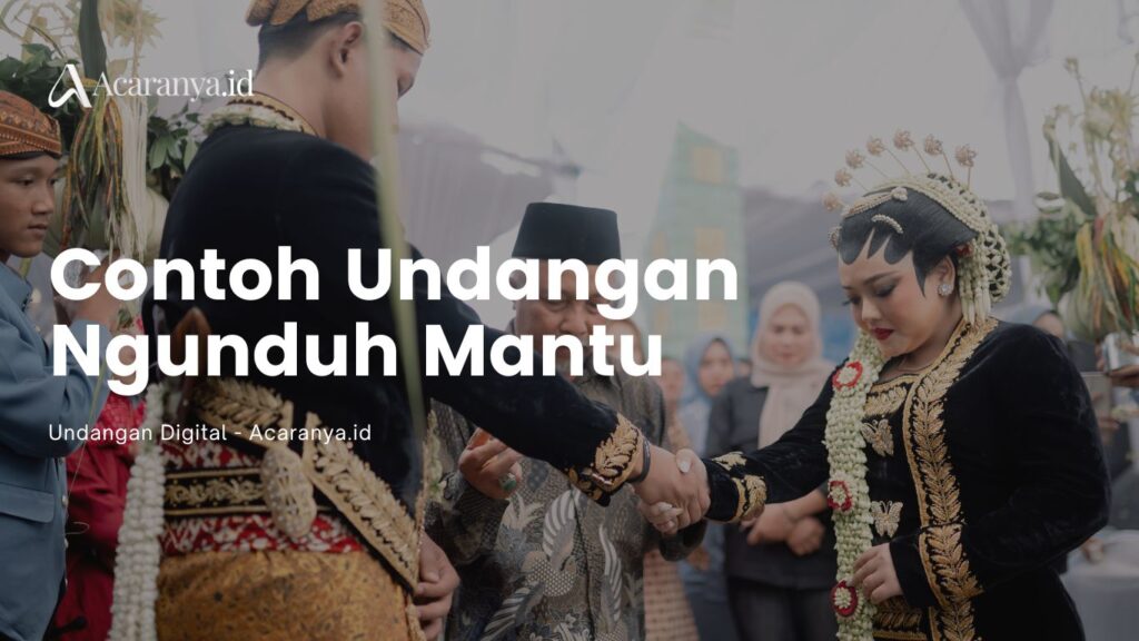 5 Contoh Undangan Ngunduh Mantu dan Cara Membuatnya 1 contoh undangan ngunduh mantu