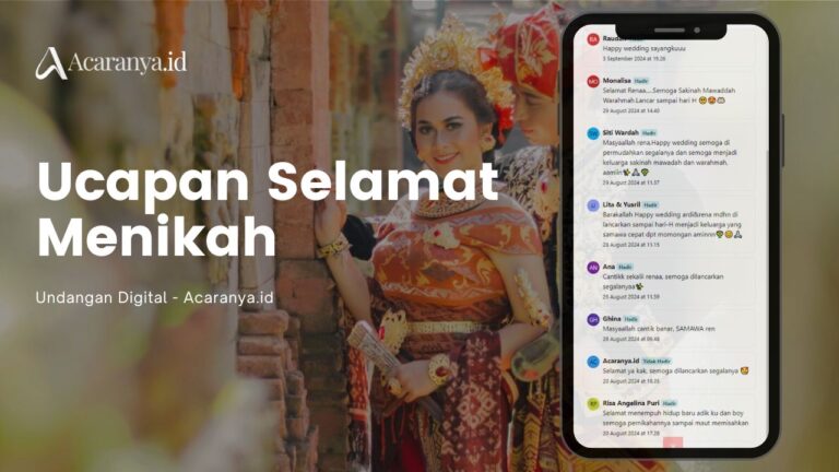 60 Ucapan Selamat Menikah Penuh Makna dan Berkesan 6 ucapan selamat menikah