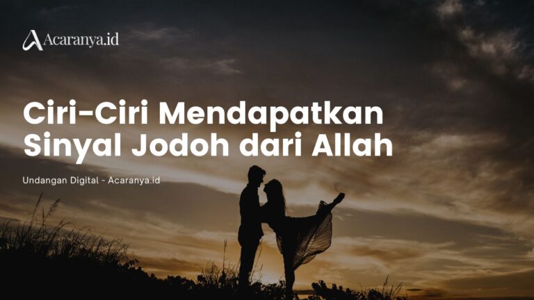Sinyal Jodoh dari Allah: Ini 11 Tandanya 7 Sinyal Jodoh dari Allah: Ini 11 Tandanya