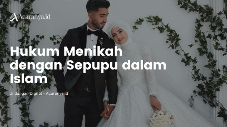 Hukum Menikah dengan Sepupu Sendiri dalam Islam 4 Hukum Menikah dengan Sepupu dalam Islam