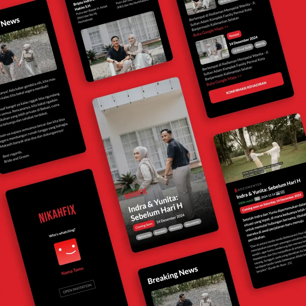 Undangan Pernikahan Online Tema NikahFix Undangan Pernikahan Online Tema NikahFix