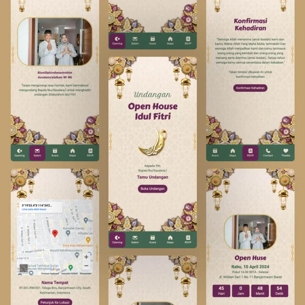 Buat Undangan Halal Bihalal Digital Kirim Via WhatsApp! 3 Eid Mubarak