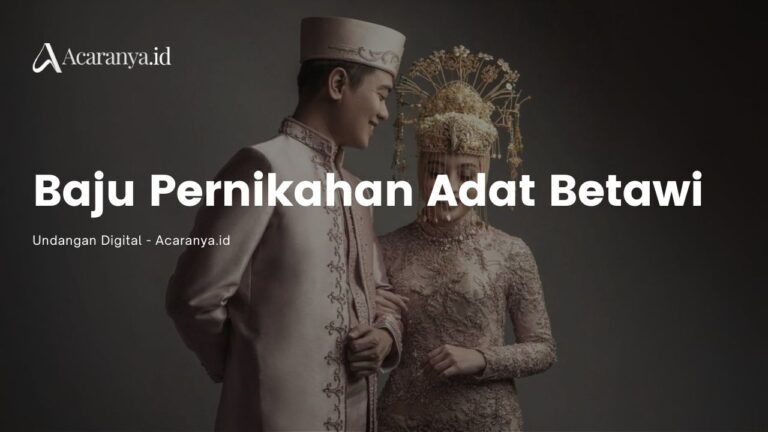 Baju Pernikahan Adat Betawi yang Penuh Makna 1 Baju Pernikahan Adat Betawi