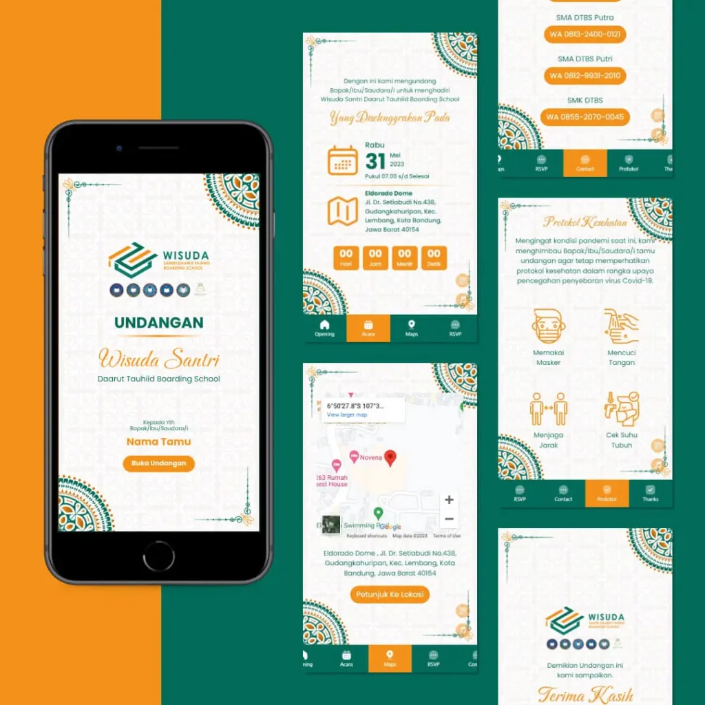 Jual Undangan Wisuda Digital: Rayakan Kelulusanmu Sekarang! 5 Mandala Green